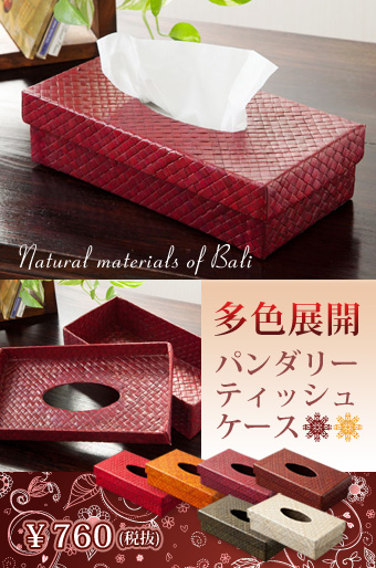 多色展開パンダリーティッシュケース