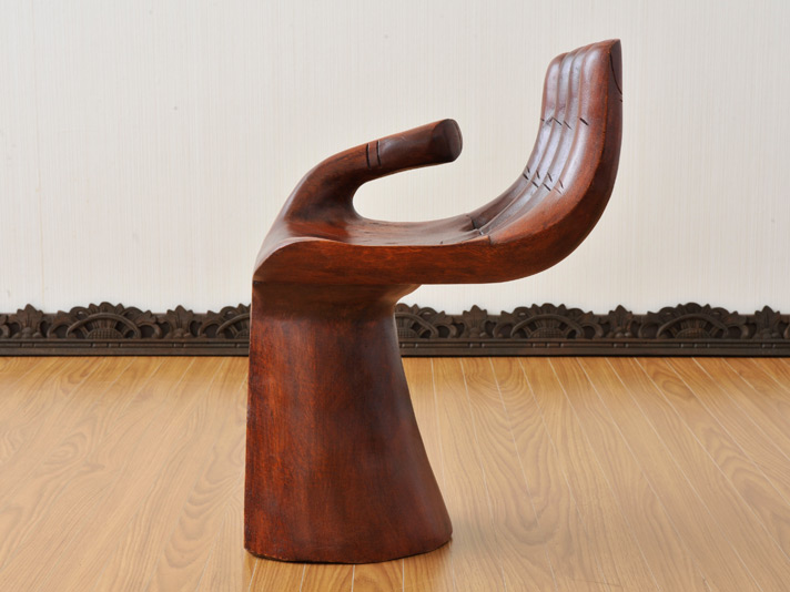 【hand-chair】木製仏手スツール