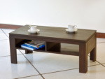 【　横幅　100cm　】便利な棚板付きローテーブル。カフェのような雰囲気に。。。オシャレ空間のお伴にぜひ！【AS-227】
