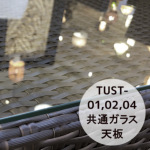 TUST-01/02/04用共通強化ガラス天板 [Tuban トゥバン] 【TUST-GL-40SQ】
