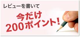 レビューを書いて100ポイントGETしよう！