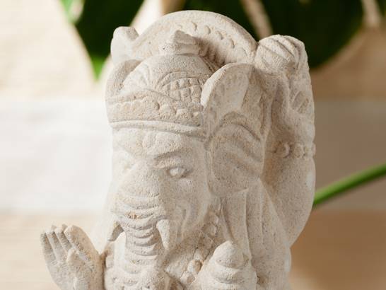 開運ガネーシャ パリマナンストーンオブジェ【45544】 /アジアン