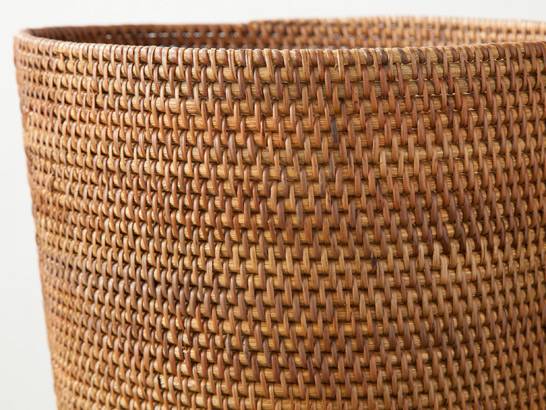 1970s モダン 希少 丸光商店 ラタン ビーチ 無垢材 バスケット ランプ