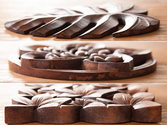 モチーフウッドレリーフ [3タイプ展開]【motif-carving】 /アジアン