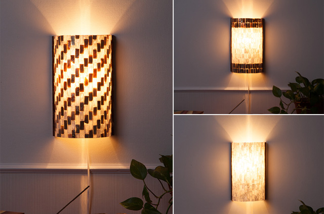 カピスシェルウォールランプ [3色展開]【shell-wall-lamp】 /アジアン