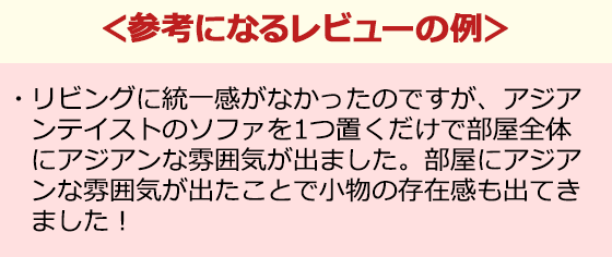 参考になるレビューの例